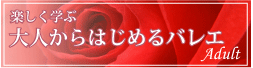 楽しく学ぶ　大人からはじめるバレエ